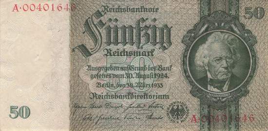 50 Mark 1933 ro.175d A